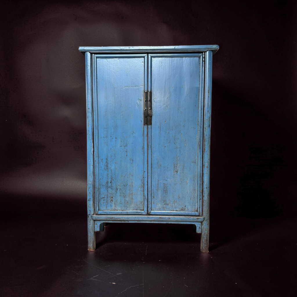Kast blauw 2dr 3la 126x49x194