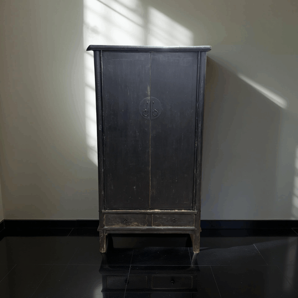 Kast 2dr 2la zwart 100x52x190