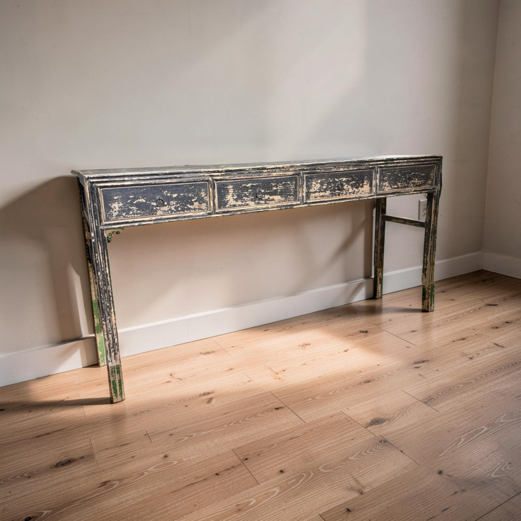 Wandtafel zwart 4la 206x50x85