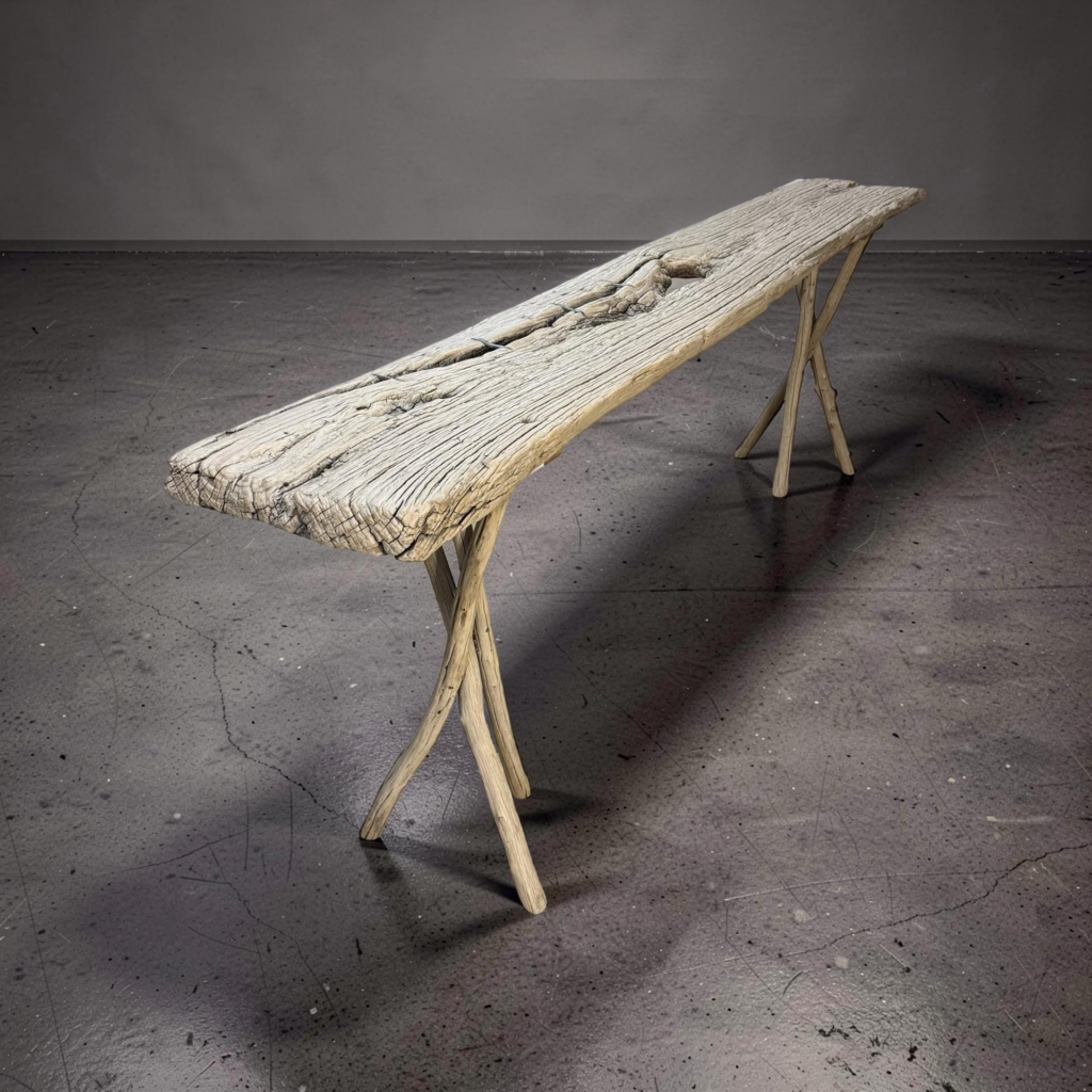 Wandtafel stronkpoot 244x37x82