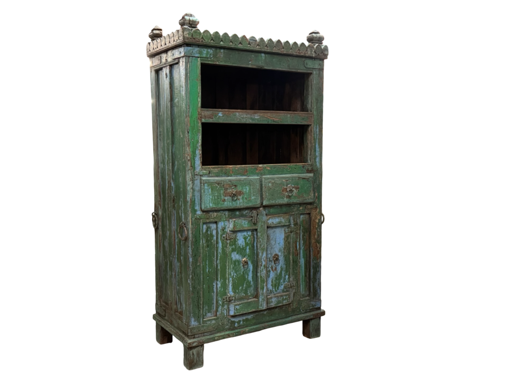 Kastje 2dr, 2la plank gr/bl 84x46x167