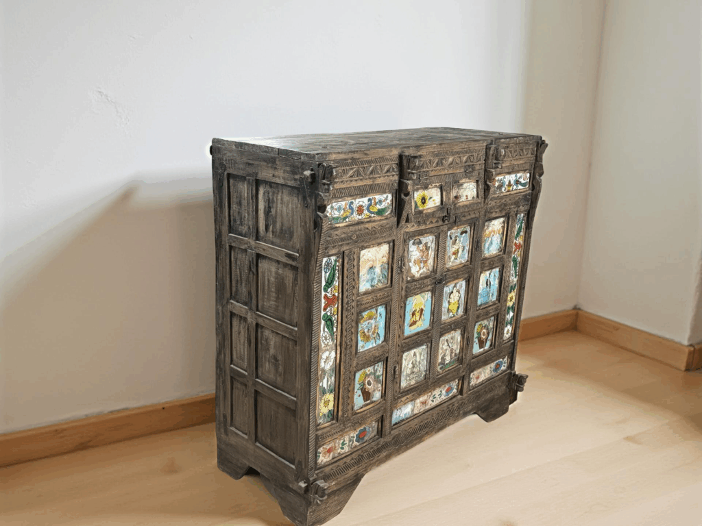 Kast 3dr snijw. Besch. 120x60x123