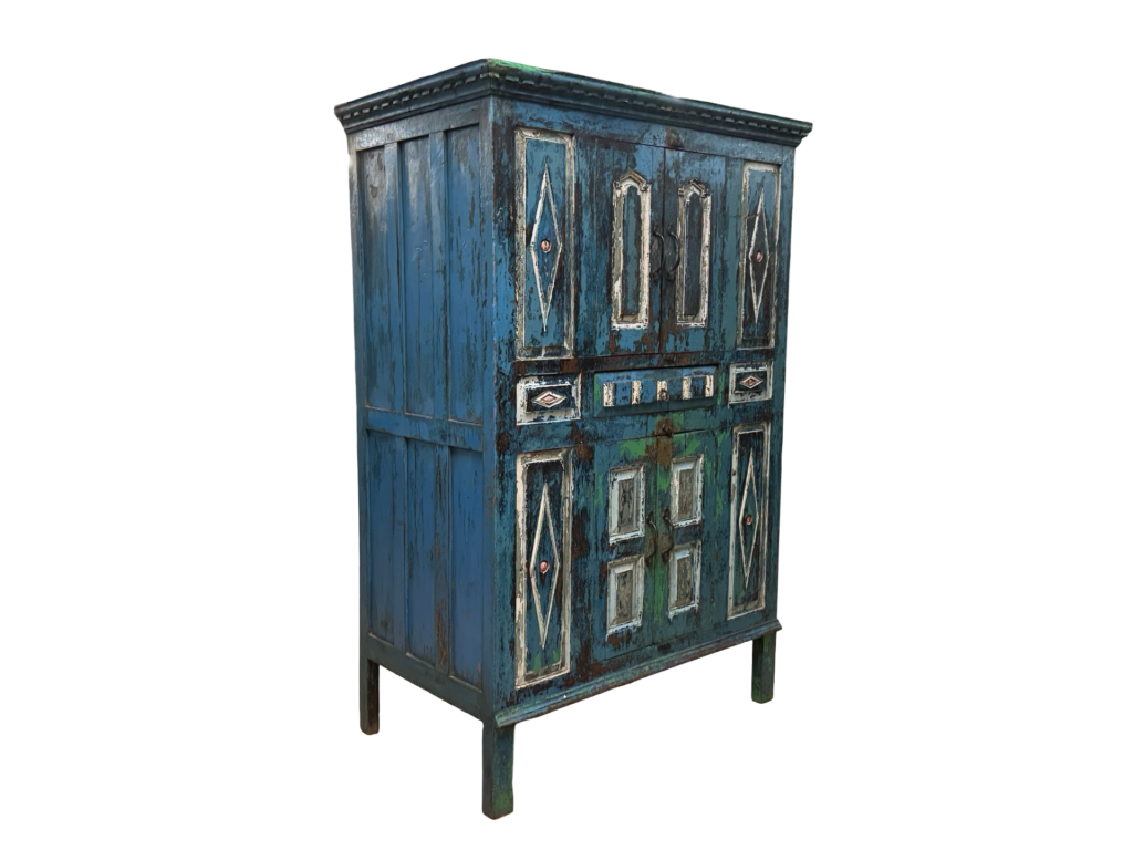 Kast 4dr + 1 la blauw/f 102x60x154