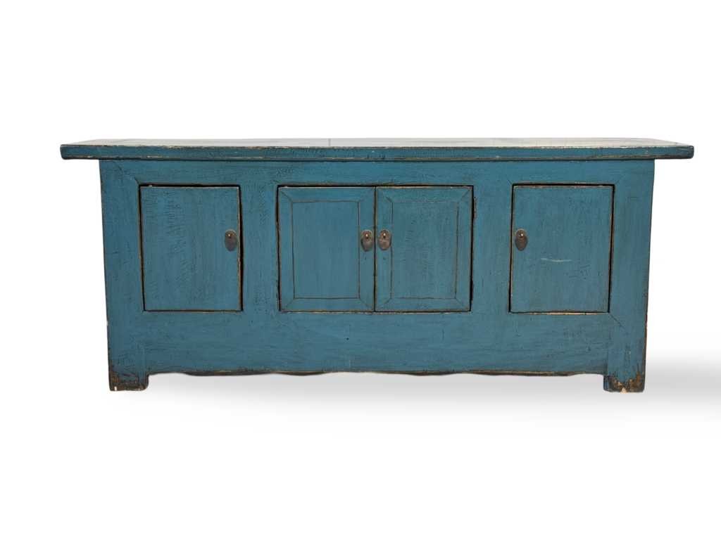 TV dressoir 2dr blauw 158x41x66