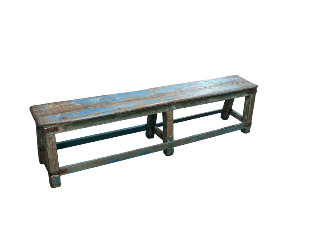 Bankje blauw 113x74x9