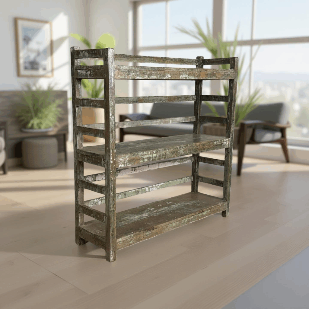 Rek groen 123x36x124