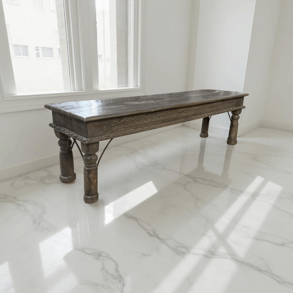 Salon/bankje grey 148x38x43