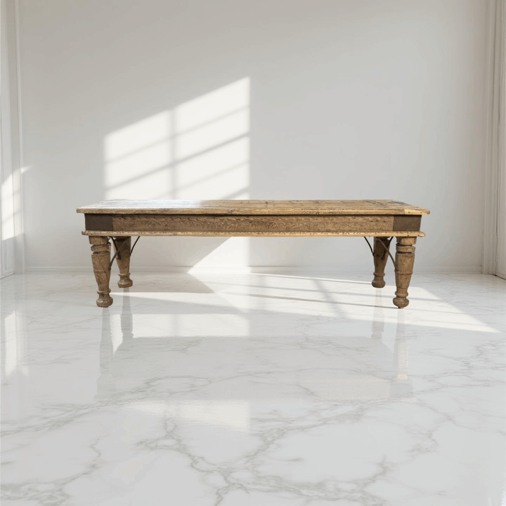 Salontafel/bankje naturel 148x38x46