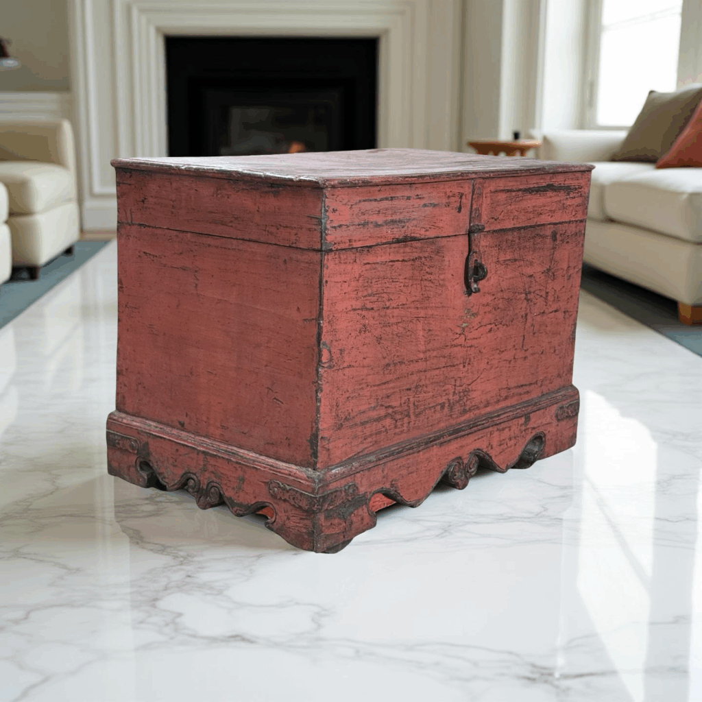 Kistje roze/rood 64x38x47