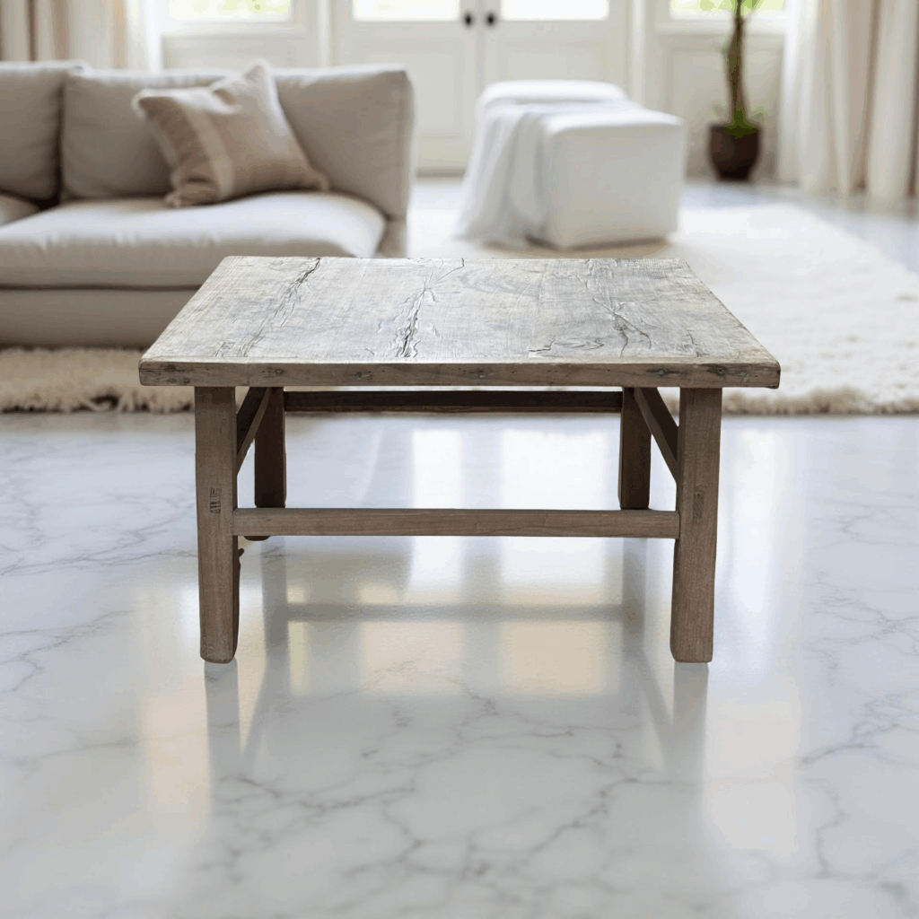 Salontafel vierkant nat/f 85x82x45