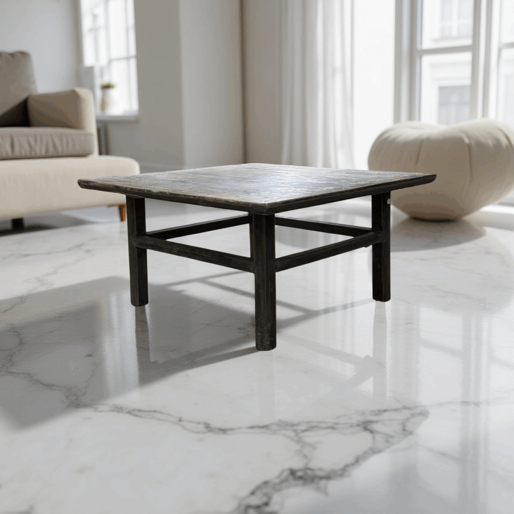 Salontafel zwart/f 89x87x45