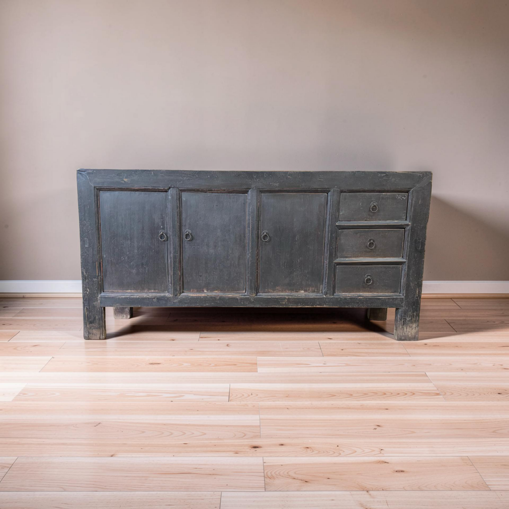 Dressoir 3dr 3la zwart/f 173x45x86