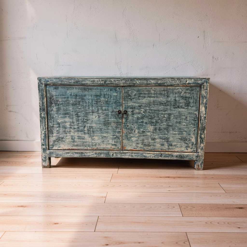 Dressoir 2dr blauw 152x45x85