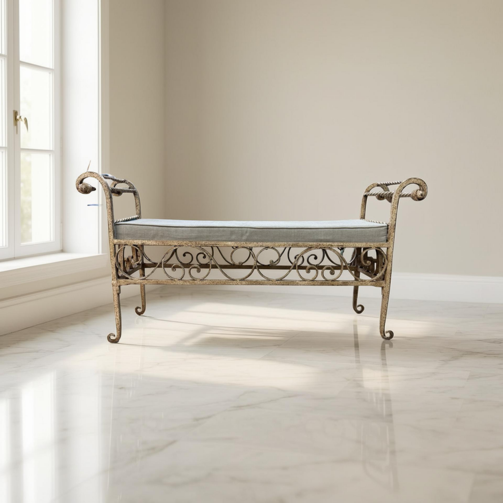 Bankje + serie + kussen 145x50x72