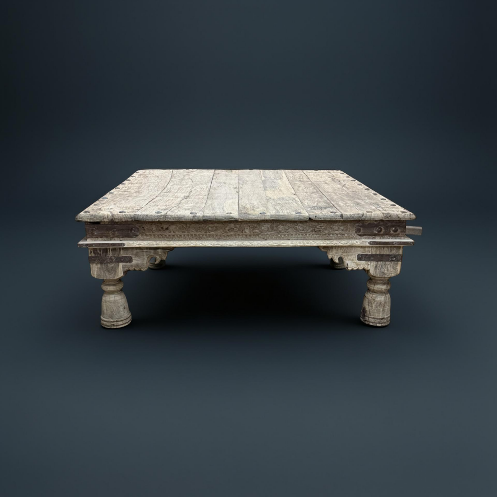 Salontafel vierkant naturel 122x122x46