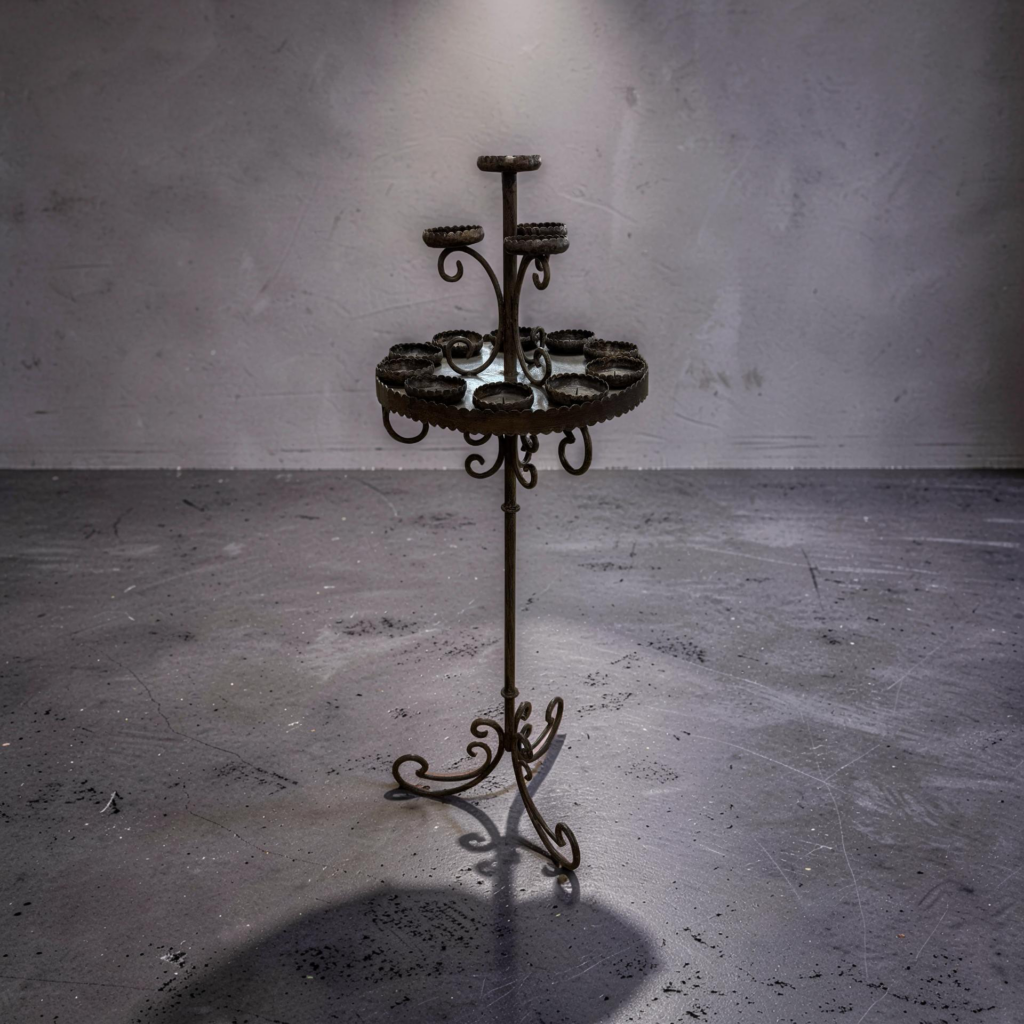 Kandelaar ijzer 53x53x150