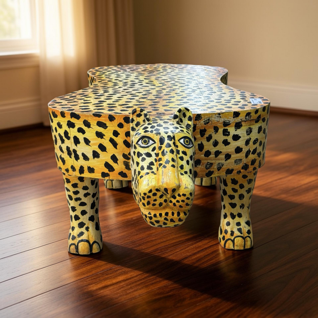 Salontafel hout tijger 60x43x118