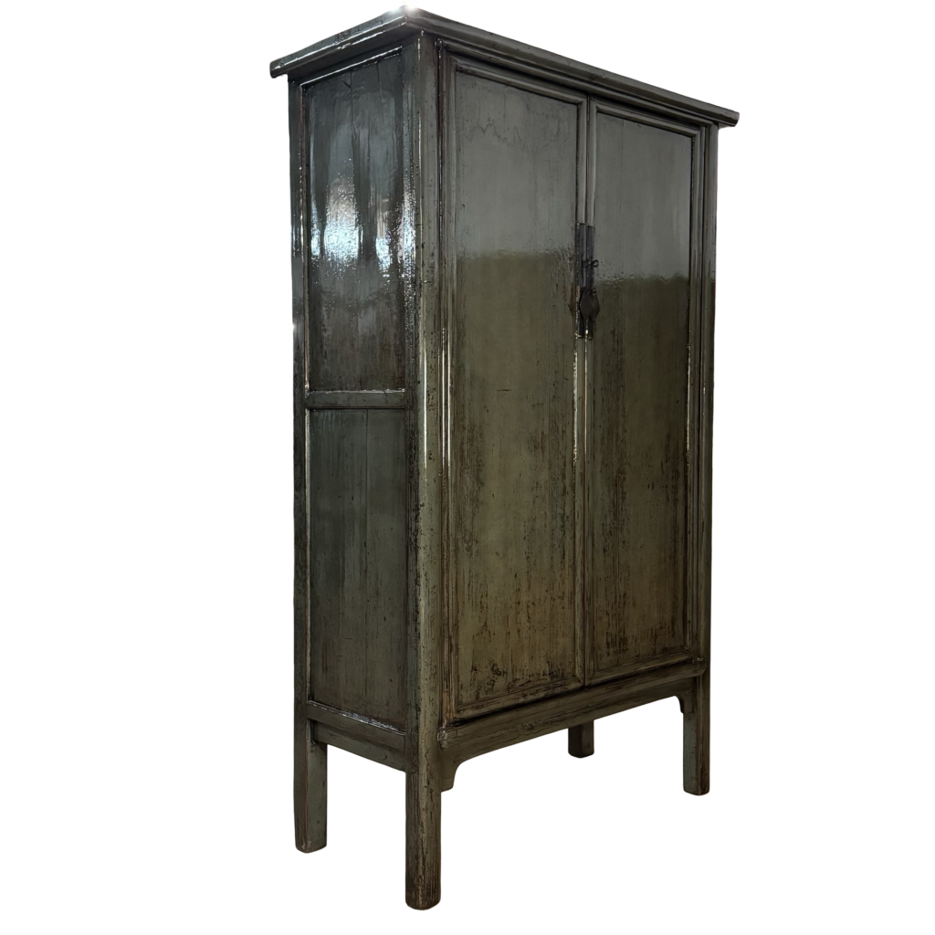 Kast 2dr donkergroen 125x53x200