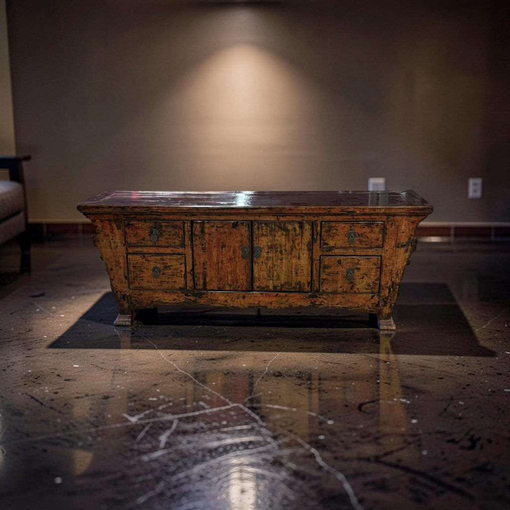 TV dressoir rood ob 2dr 4la 163x40x57