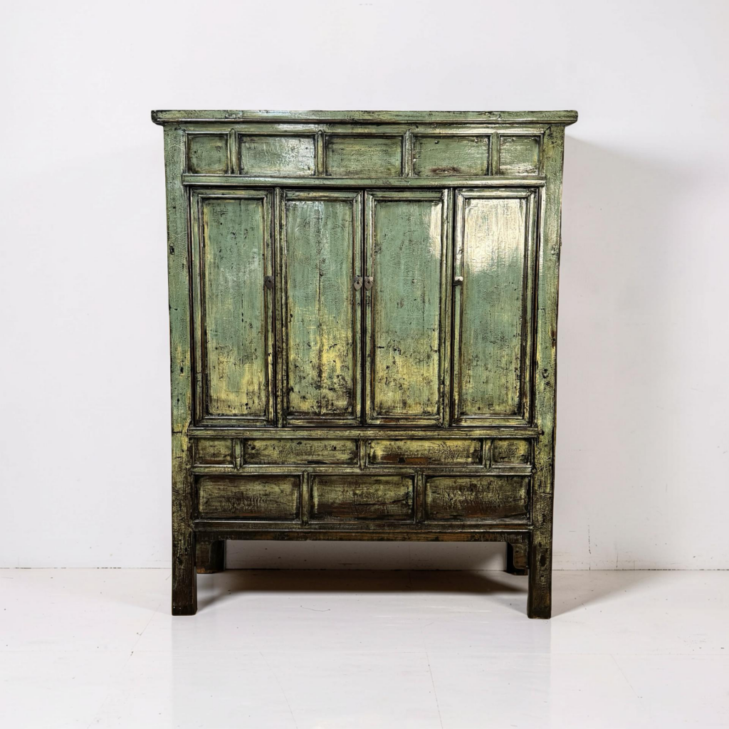 Kast 4dr blauw 137x49x169